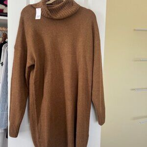 Gap Cash Soft oversized sweater dress, Cowl neck. size Small Tall